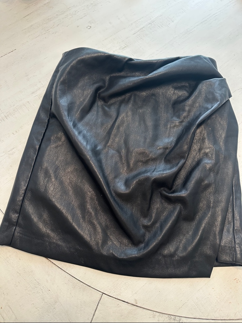 Black Leather Mini Skirt